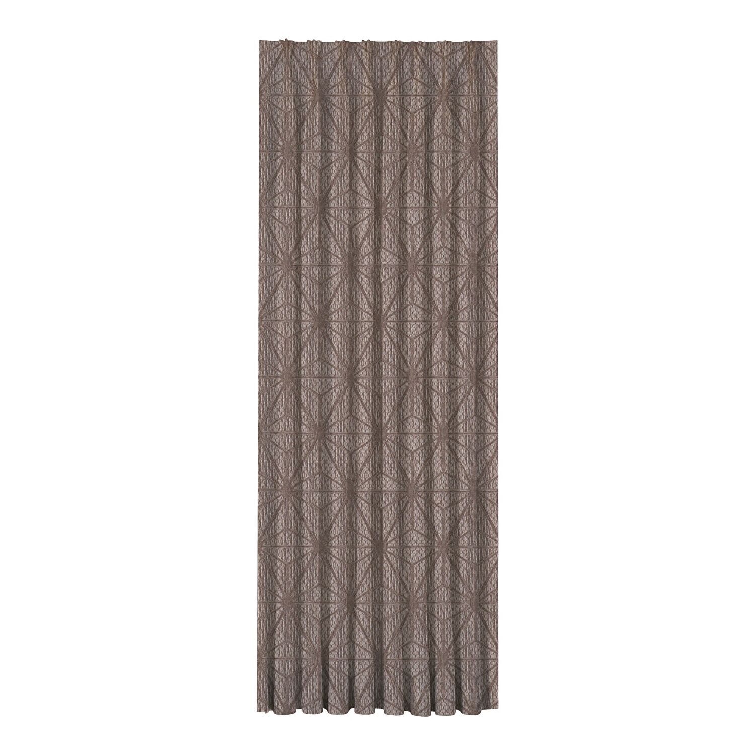 Taç Manger Fon Perde Kahverengi ( Max Yükseklik : 284 cm )