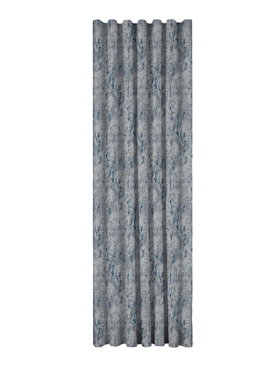 Taç Sora Fon Perde Lacivert Gri ( Max Yükseklik : 295 cm )