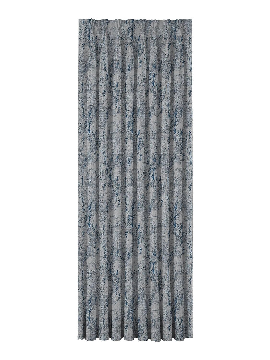 Taç Sora Fon Perde Lacivert Gri ( Max Yükseklik : 295 cm )