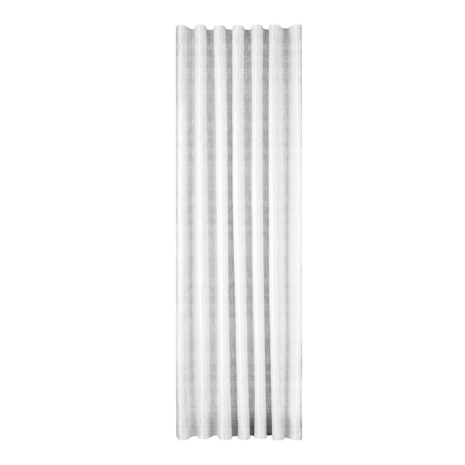 Taç Pompe Tül Perde Gri ( Max Yükseklik : 280 cm )