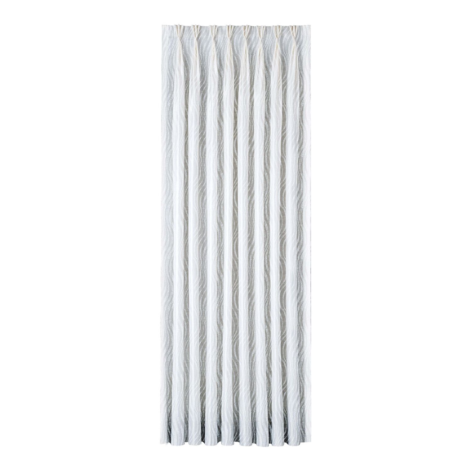 Taç Hyda Örme Tül Perde Gri ( Max Yükseklik : 270 cm )