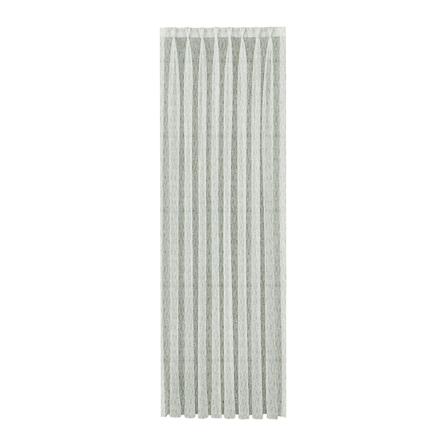 Taç Ludi Tül Perde Yeşil ( Max Yükseklik : 260 cm )