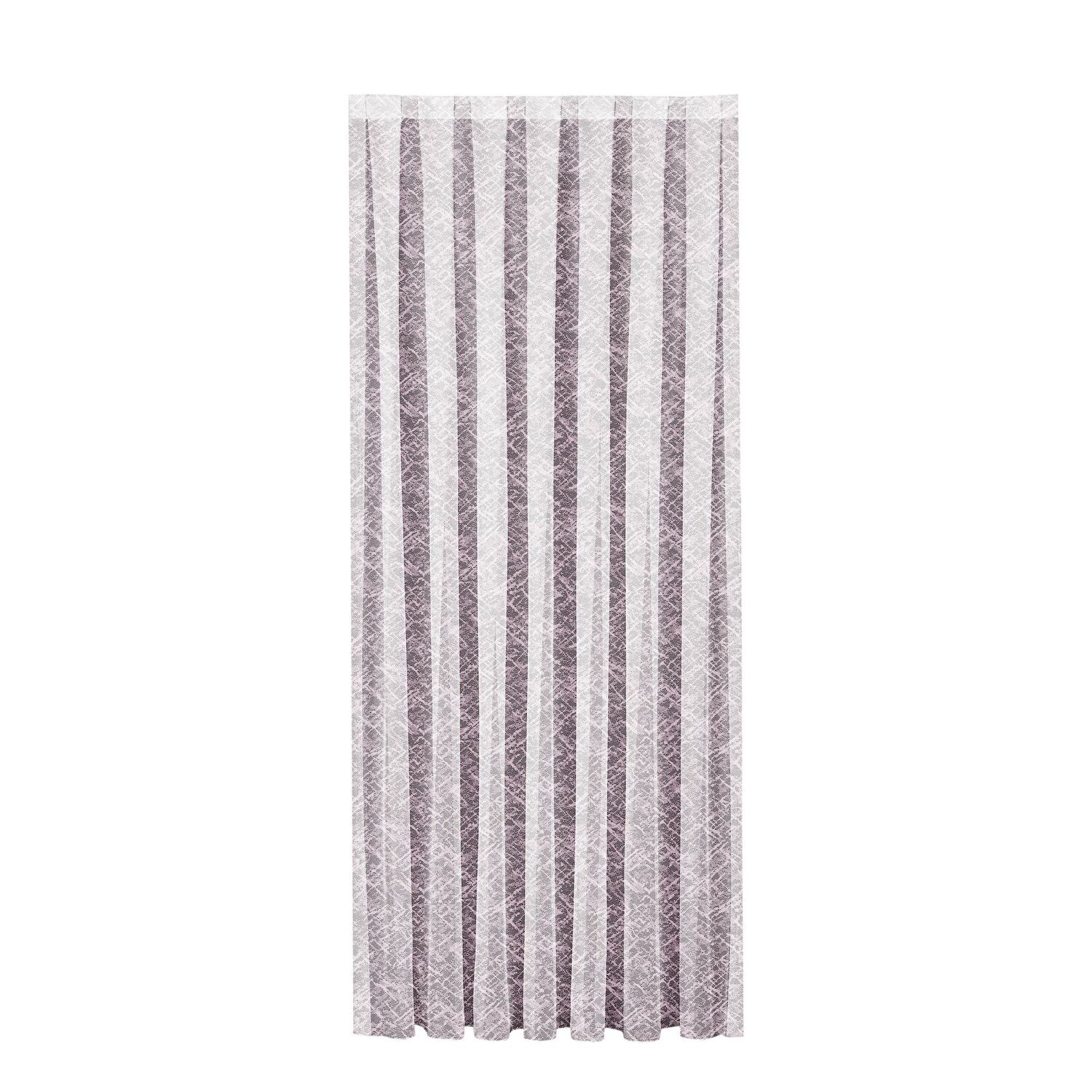 Taç Apron Tül Perde Mor ( Max Yükseklik : 265 cm )