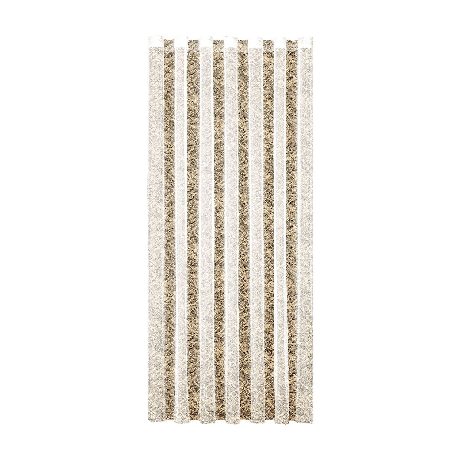 Taç Apron Örme Tül Perde Hardal Sarı ( Max Yükseklik : 265 cm )