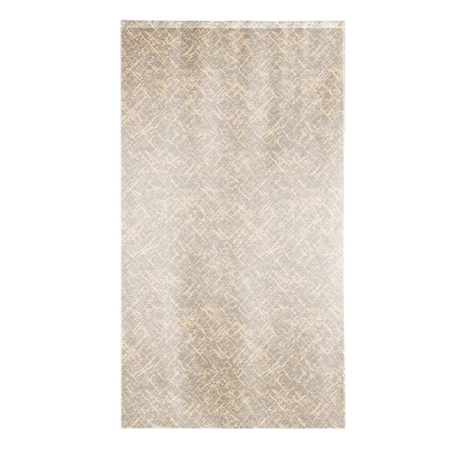 Taç Apron Örme Tül Perde Hardal Sarı ( Max Yükseklik : 265 cm )