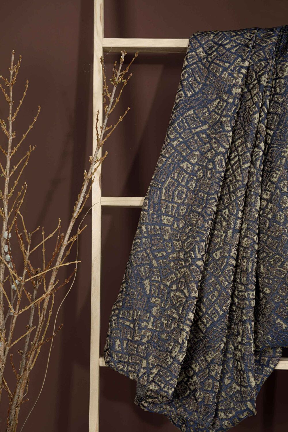 Taç Solvia Fon Perde Lacivert ( Max Yükseklik : 275 cm )