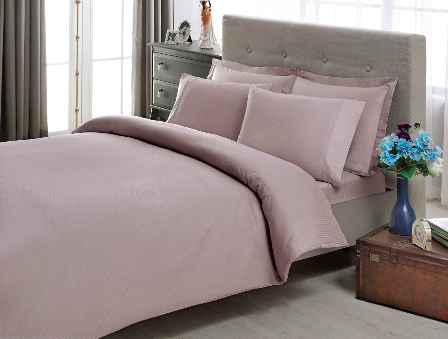 Taç Stripe Premium Basic Nevresim Takımı