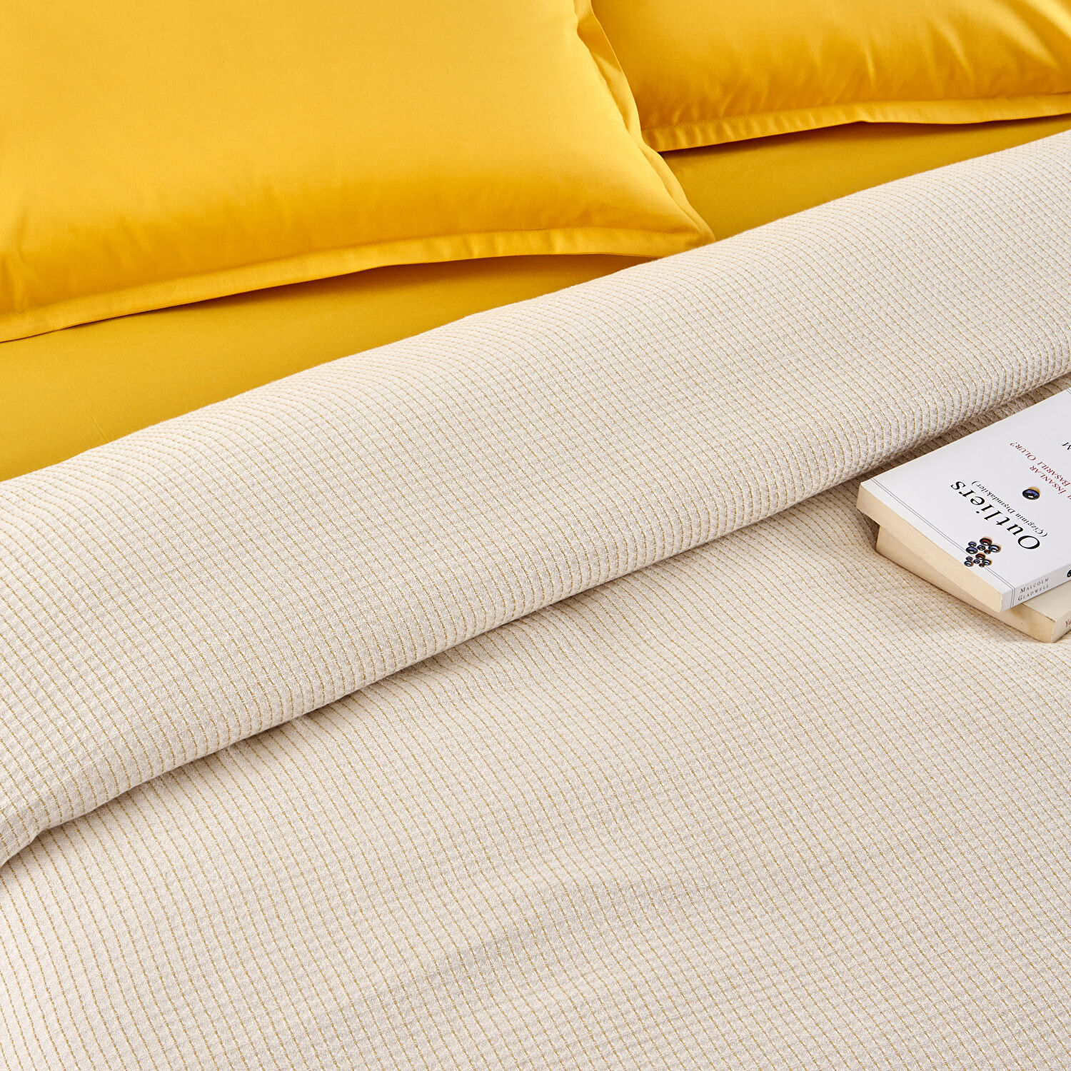 Taç Plain Viskoz Çift Kişilik Çok Amaçlı Set Sarı