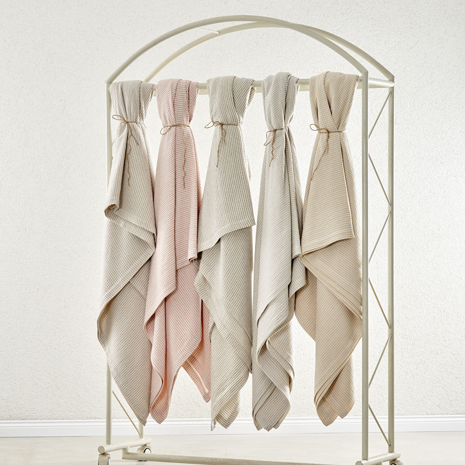 Taç Plain Viskoz Çift Kişilik Çok Amaçlı Set Petrol