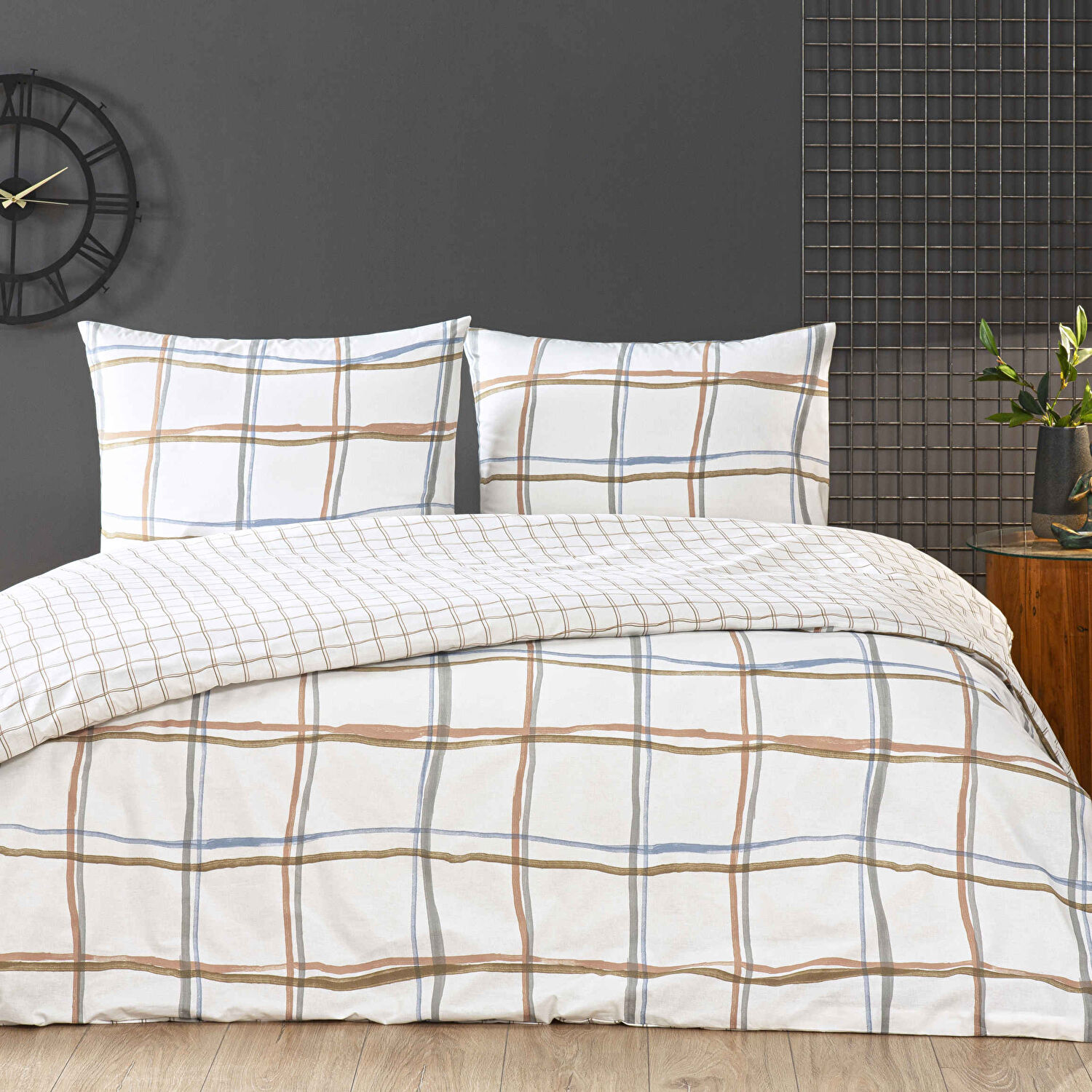 Taç Rokkie Ranforce Tek Kişilik Nevresim Takımı Beyaz