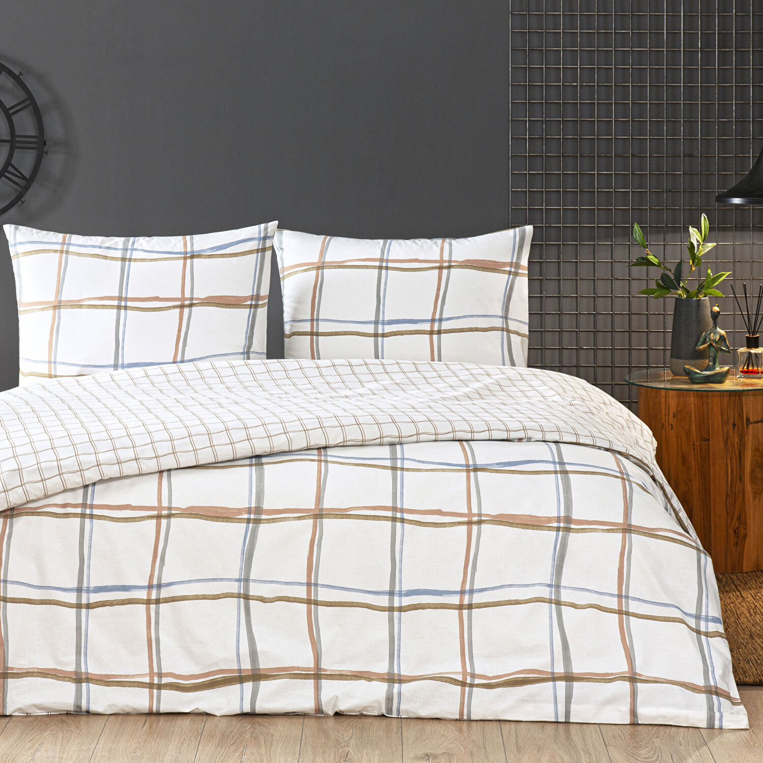 Taç Rokkie Ranforce Tek Kişilik Nevresim Takımı Beyaz