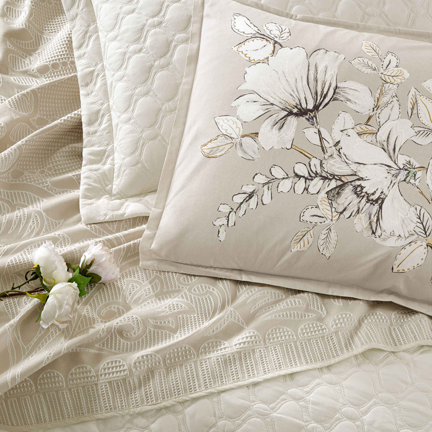 Taç Gardenya Abiye Çeyiz Set Yeşil