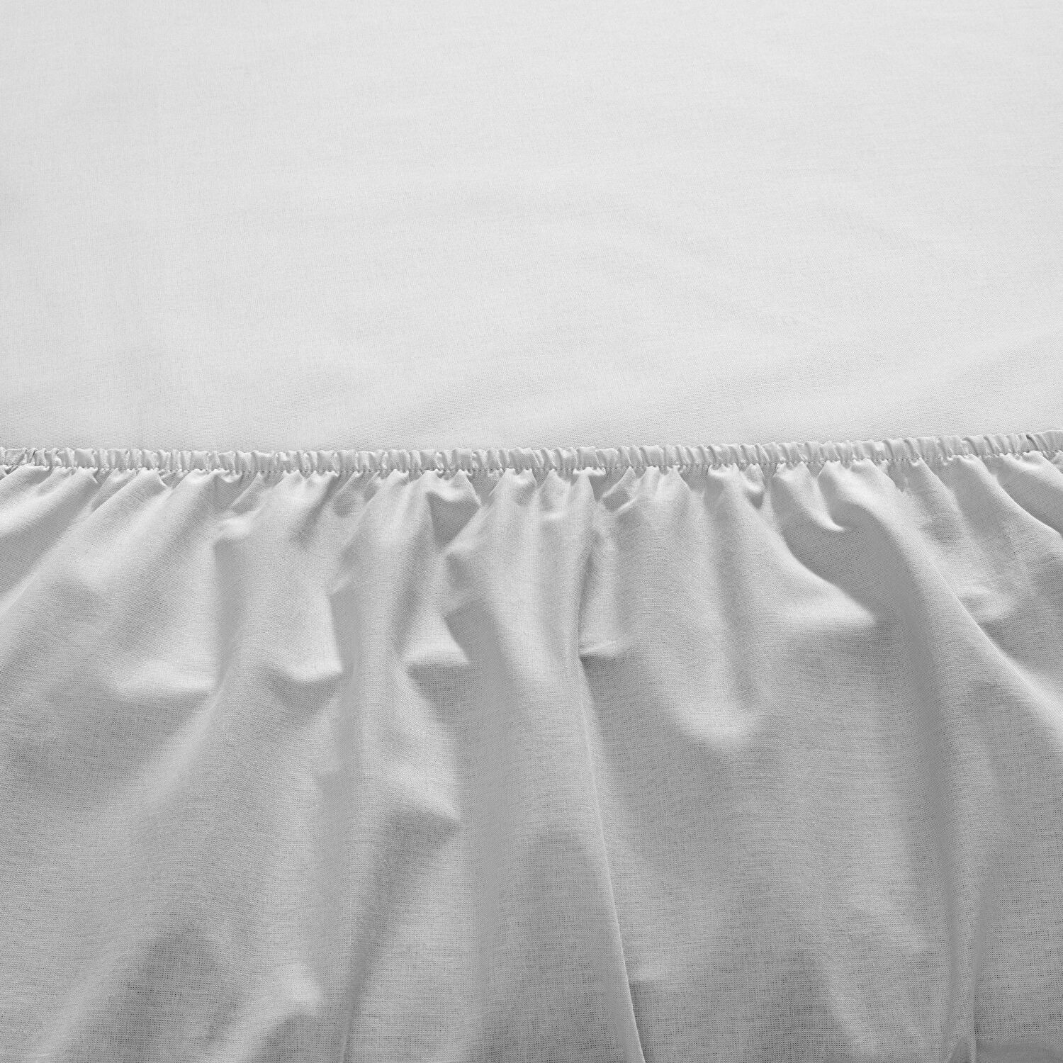 Taç Ranforce Lastikli King Size Çarşaf Set Gri