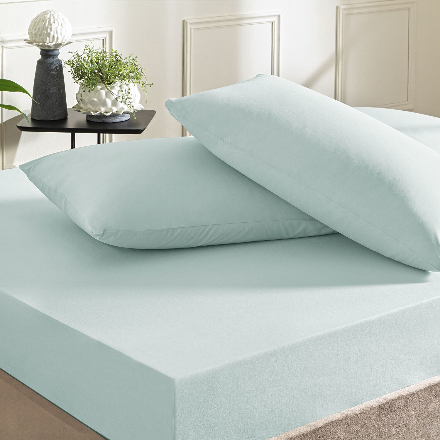 Taç Color Dreams Ranforce Tek Kişilik Çarşaf Seti Mavi