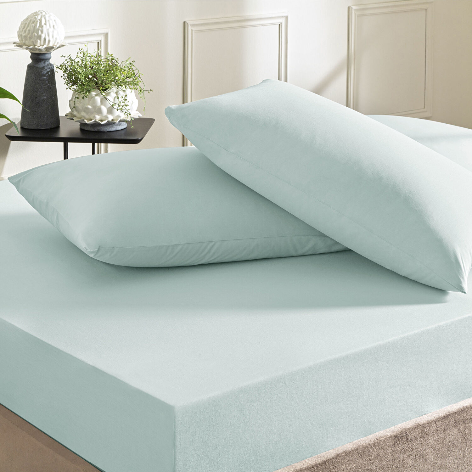 Taç Color Dreams Ranforce Tek Kişilik Çarşaf Seti Mavi