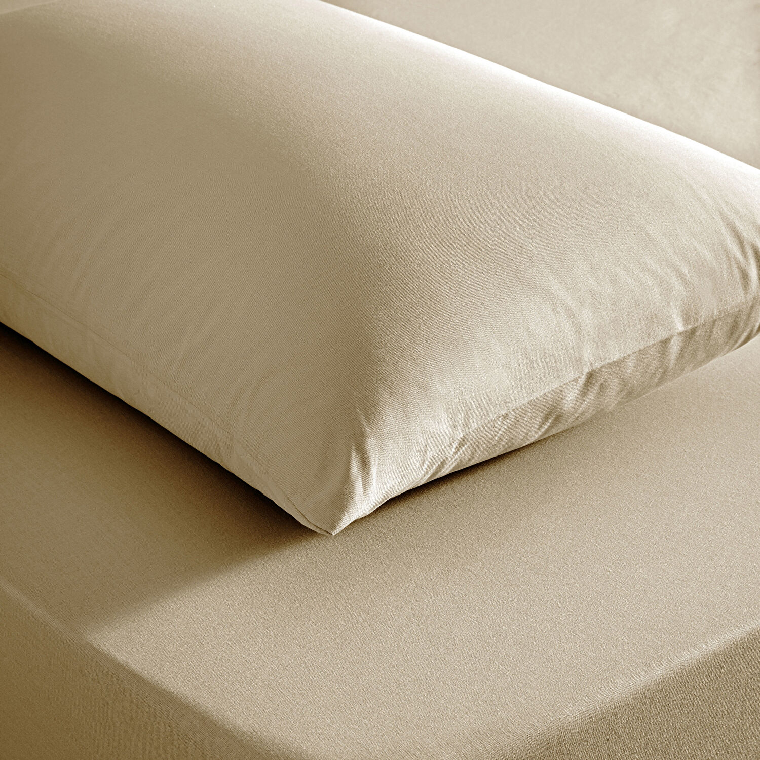 Taç Color Dreams Ranforce Tek Kişilik Çarşaf Seti Vizon