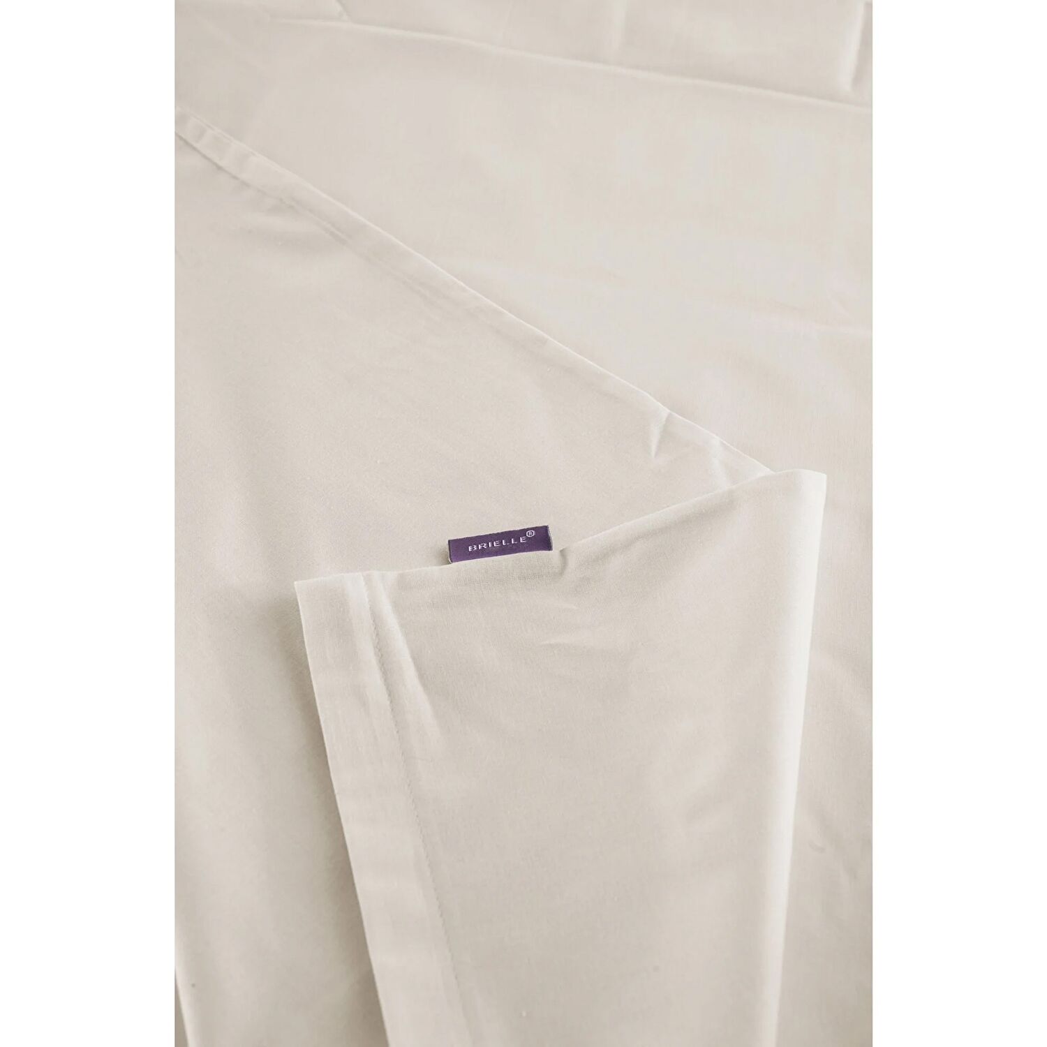 Brielle Tek Kişilik Ranforce Nevresim Seti Ekru