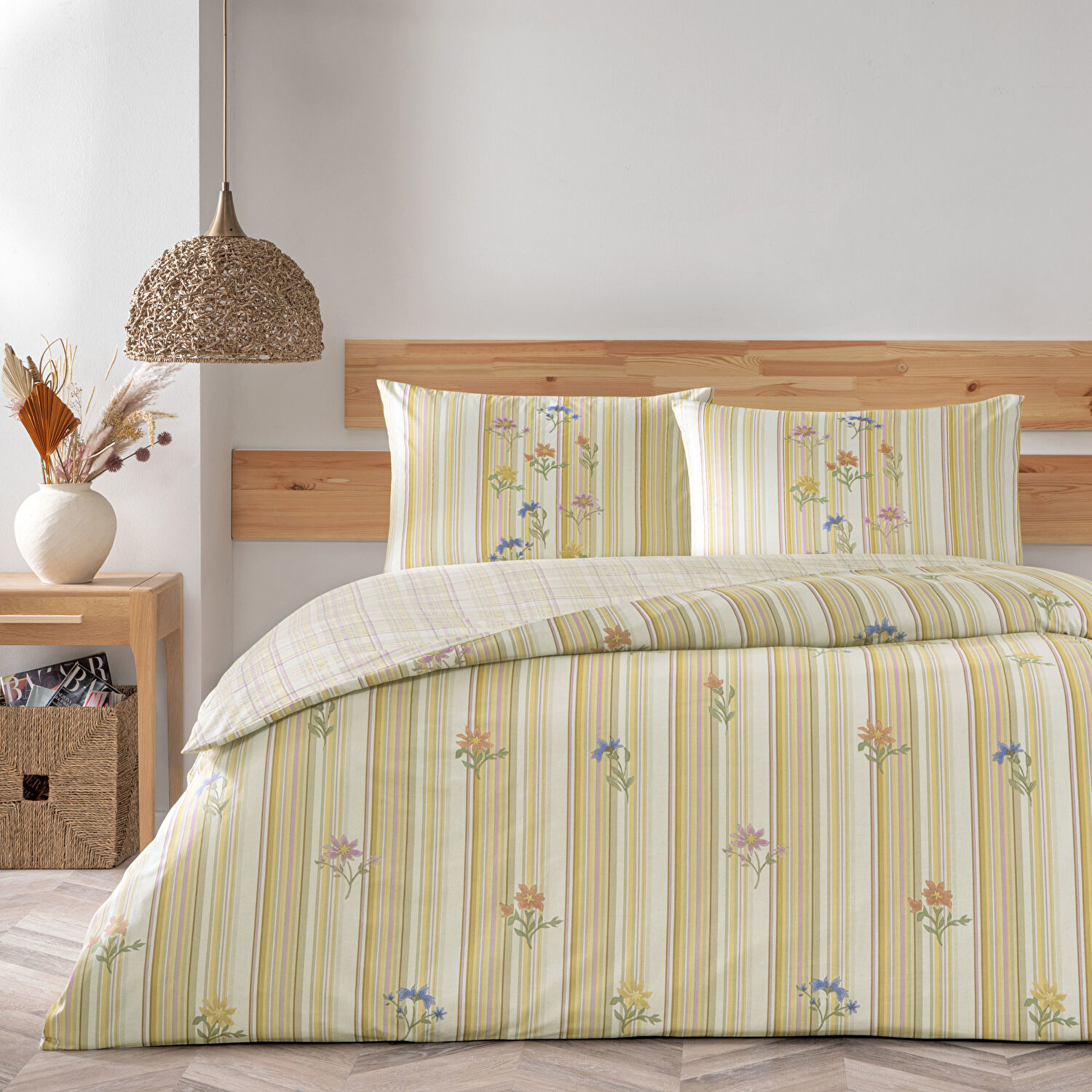 Taç Carlise Ranforce Tek Kişilik Nevresim Takımı Turuncu