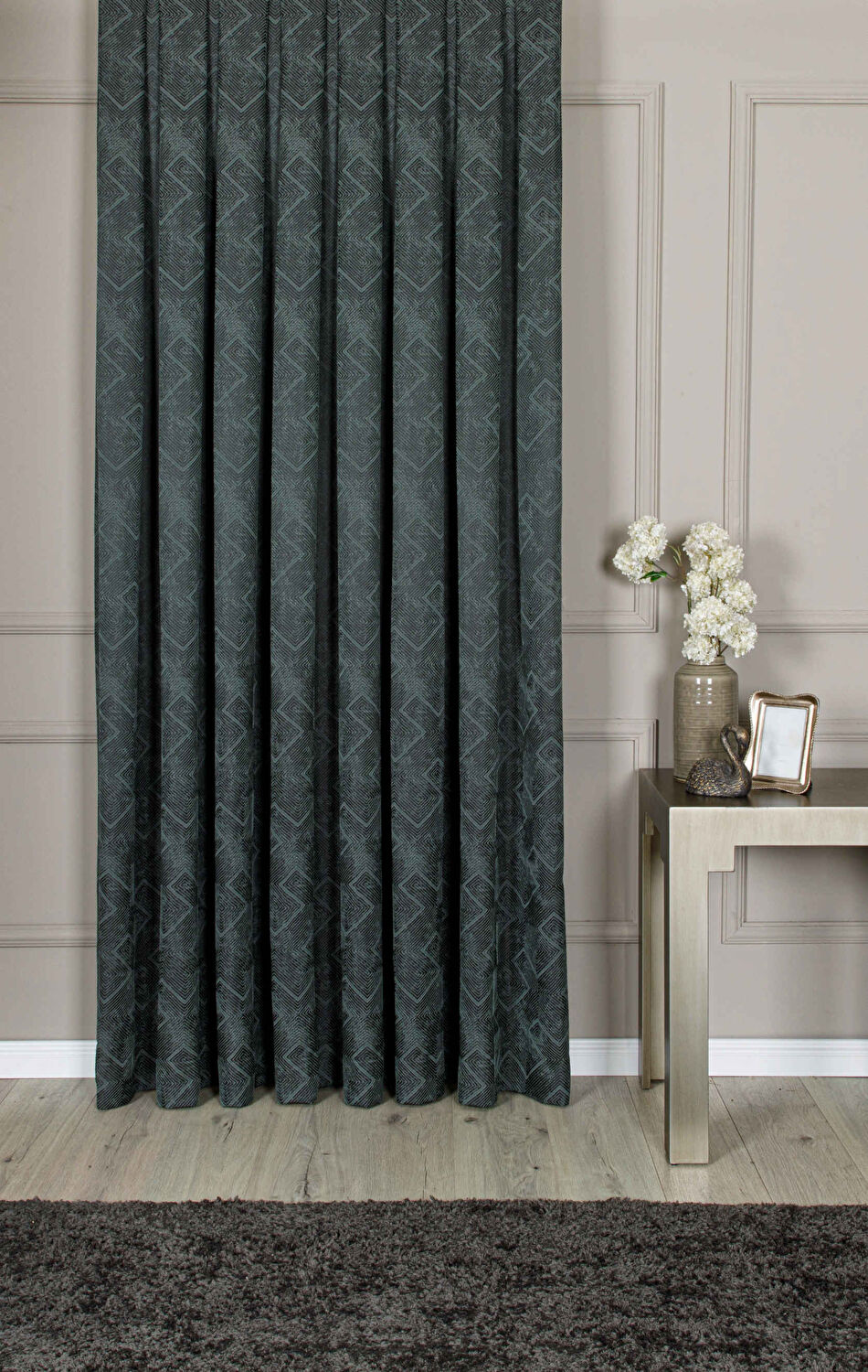 Taç Arella Fon Perde Yeşil ( Max Yükseklik : 278 cm )