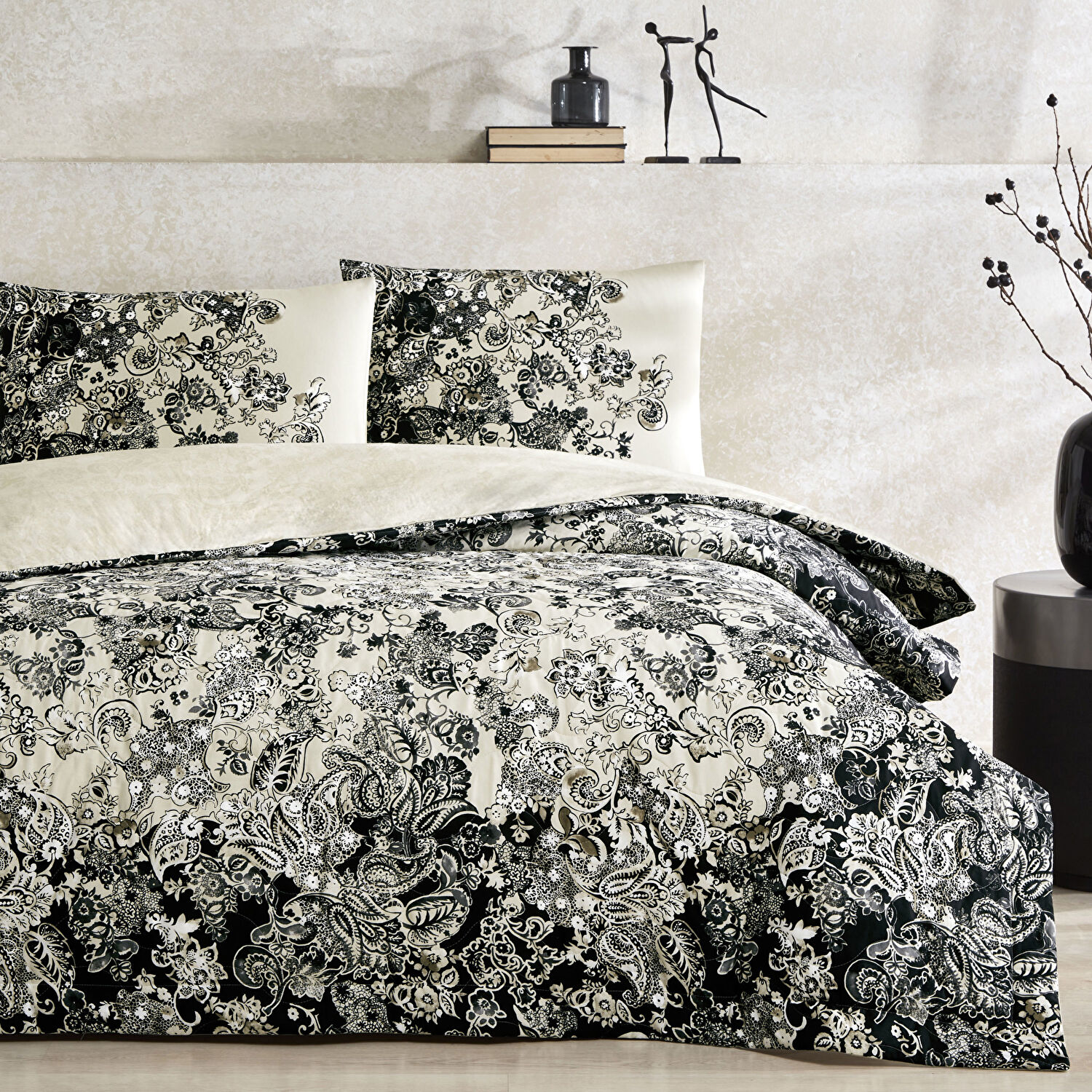 Taç Magie Ranforce Çift Kişilik Complete Set Siyah