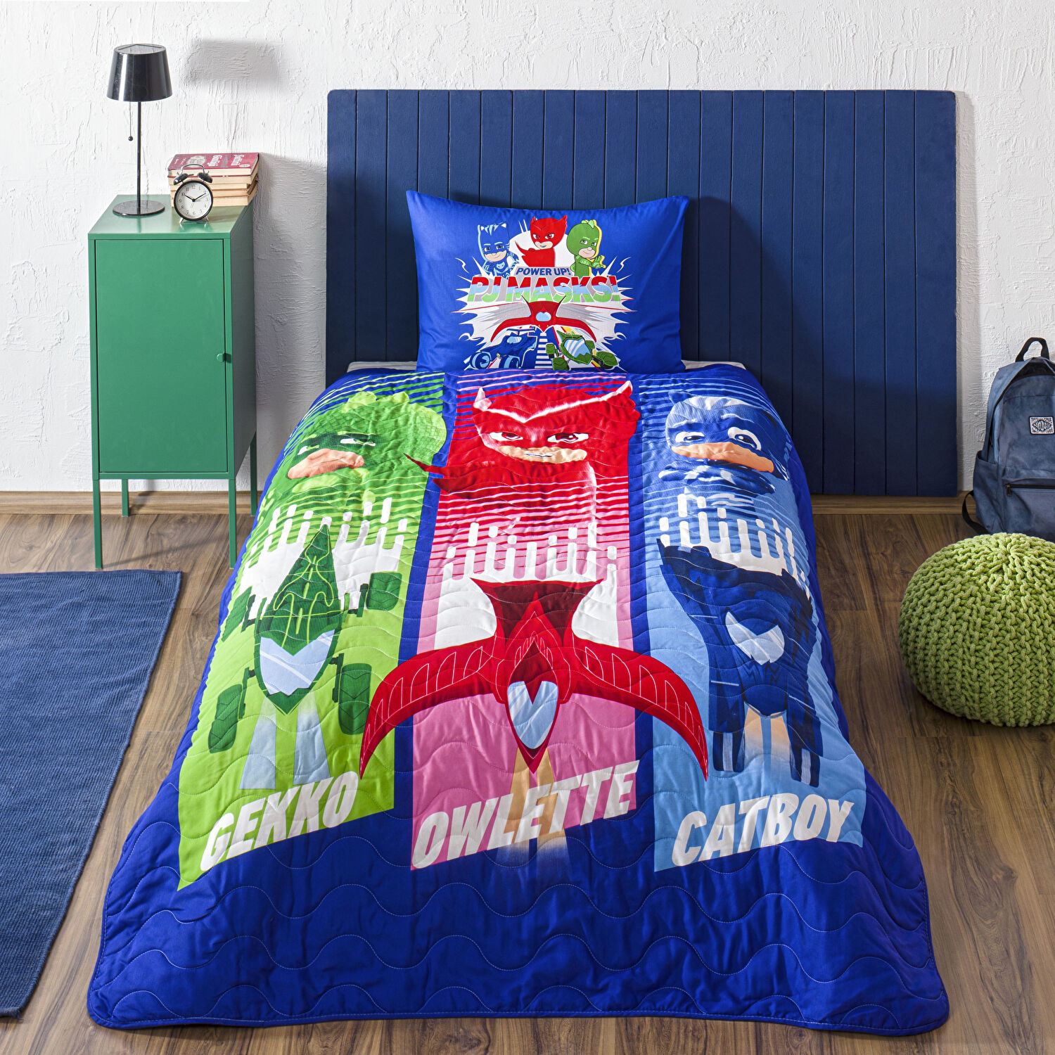 Lisanslı Pj Masks Power Up Tek Kişilik Yatak Örtüsü Seti