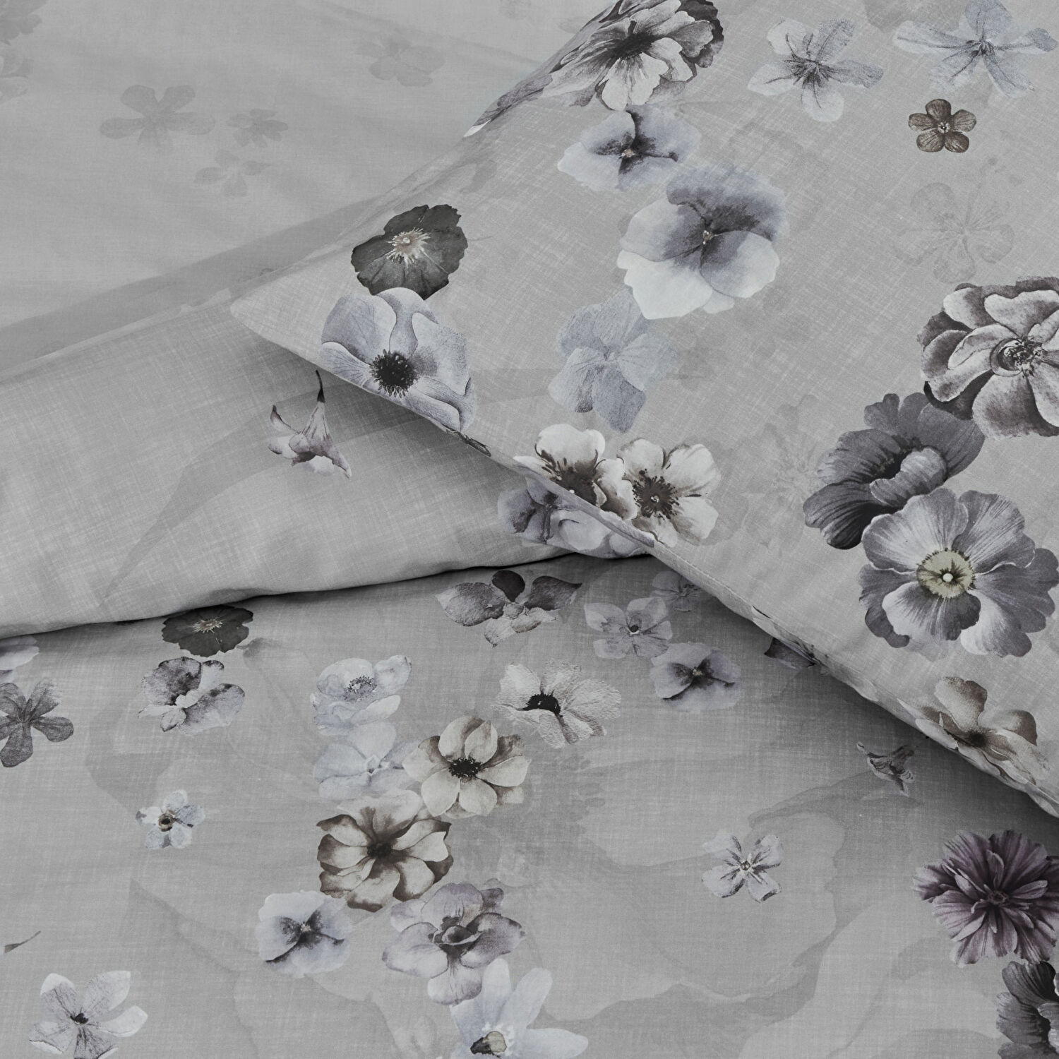 Taç Claire Ranforce Çift Kişilik Nevresim Takımı Gri