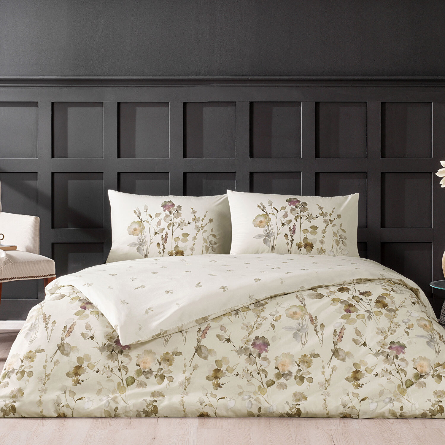 Taç Nina Ranforce Tek Kişilik Nevresim Takımı Bej