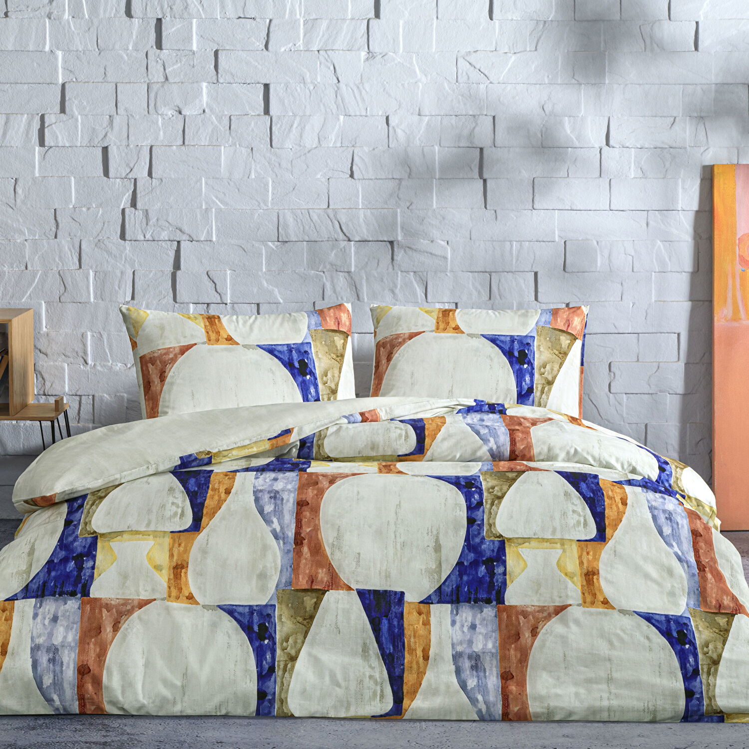 Taç Axel Ranforce Tek Kişilik Nevresim Takımı Mavi