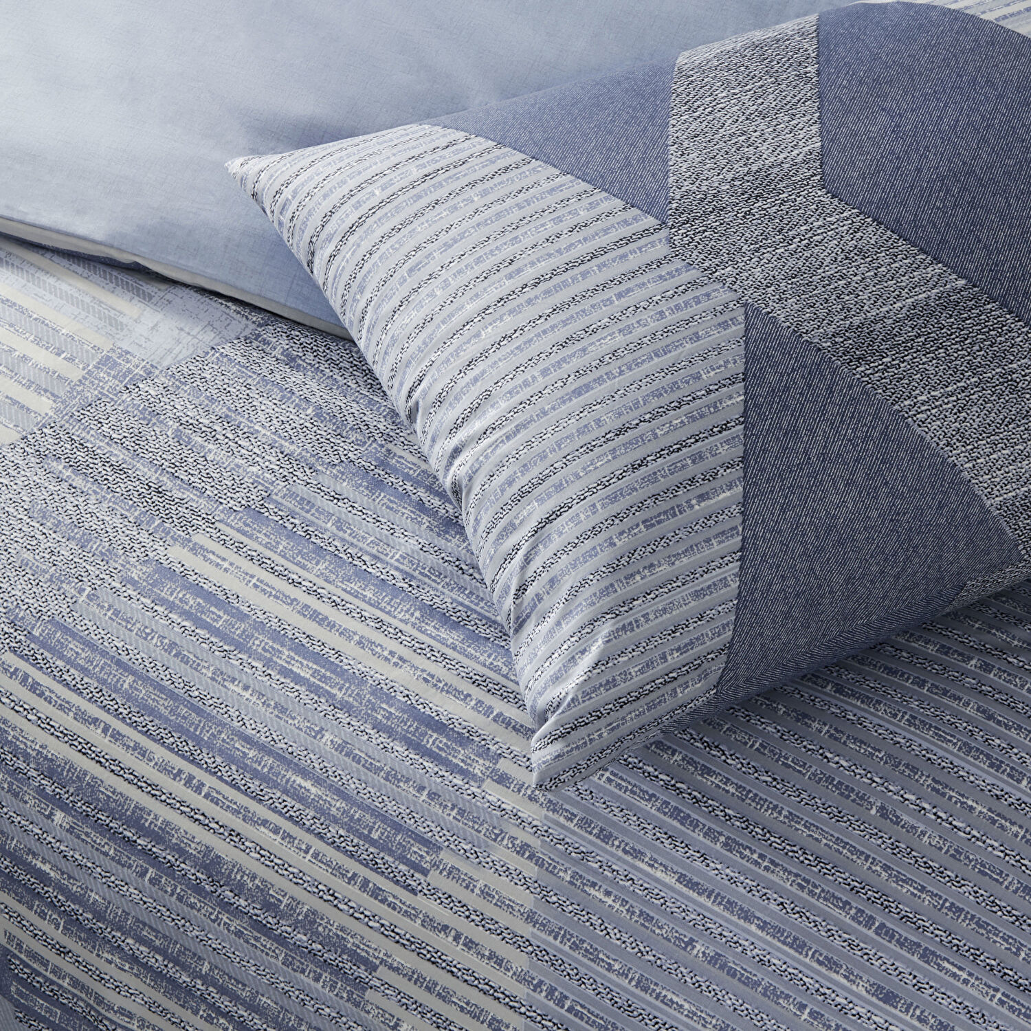 Taç Lucas Ranforce Çift Kişilik Nevresim Takımı Mavi