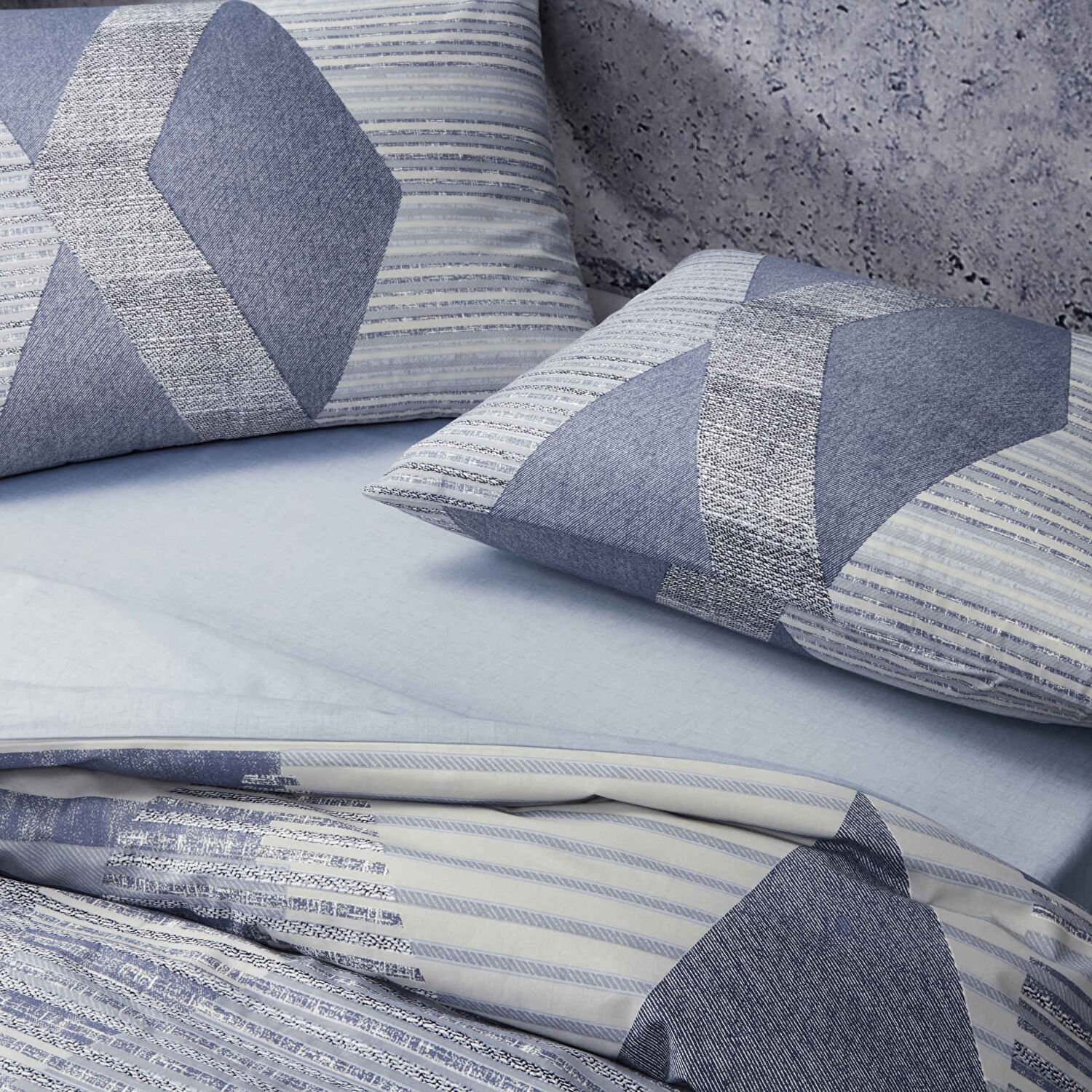 Taç Lucas Ranforce Tek Kişilik Nevresim Takımı Mavi