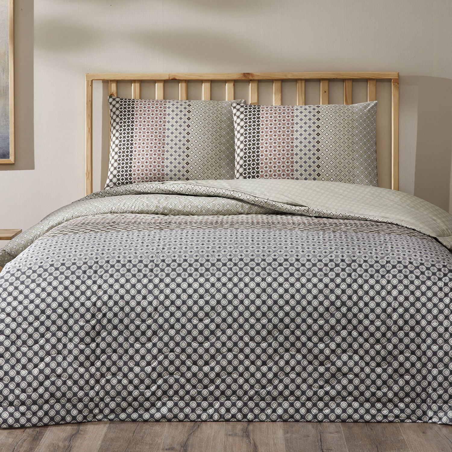 Taç Breeze Ranforce Tek Kişilik Complete Set Gri