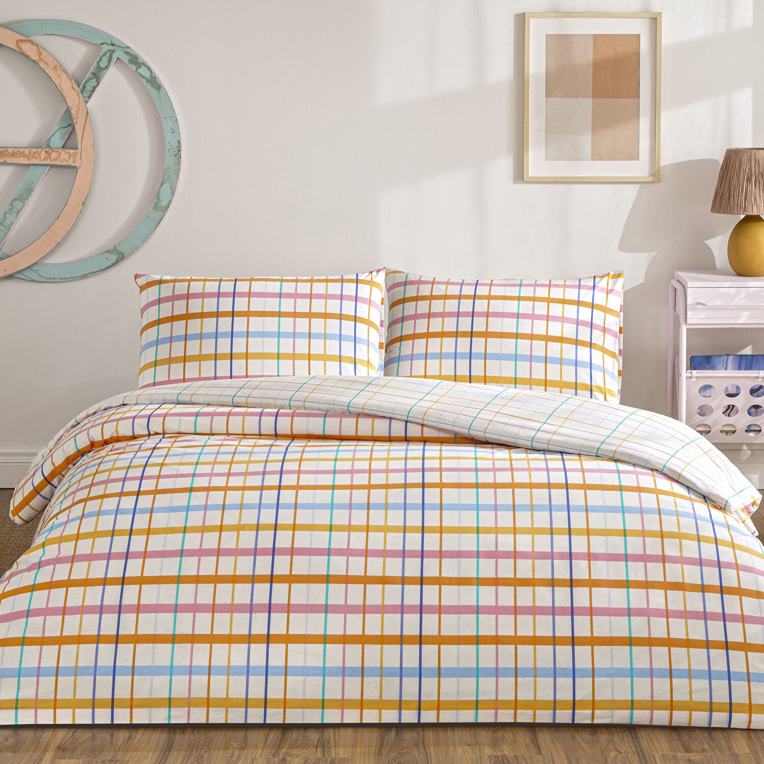 Taç Flexıa Ranforce Çift Kişilik Nevresim Takımı Turuncu