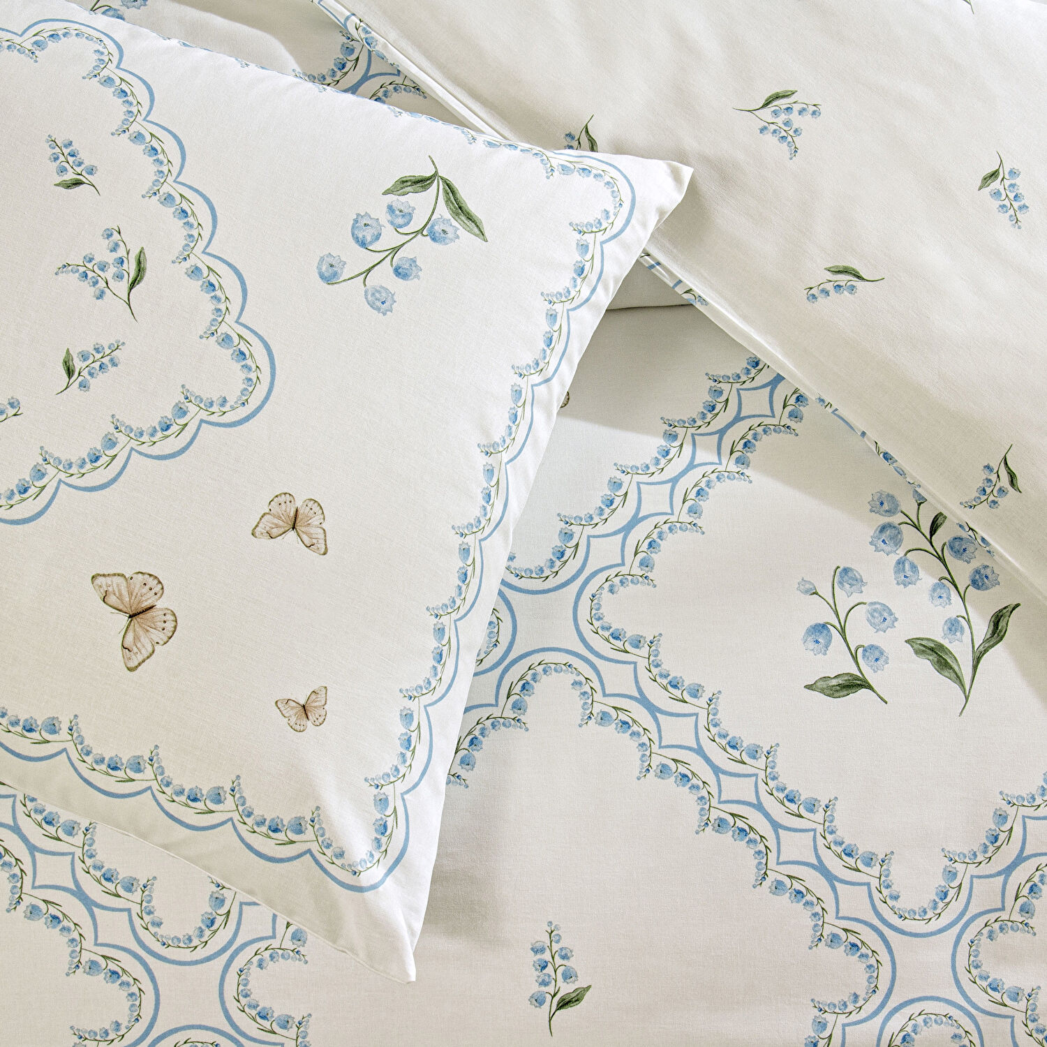 Taç Elyon Ranforce Tek Kişilik Nevresim Takımı Mavi