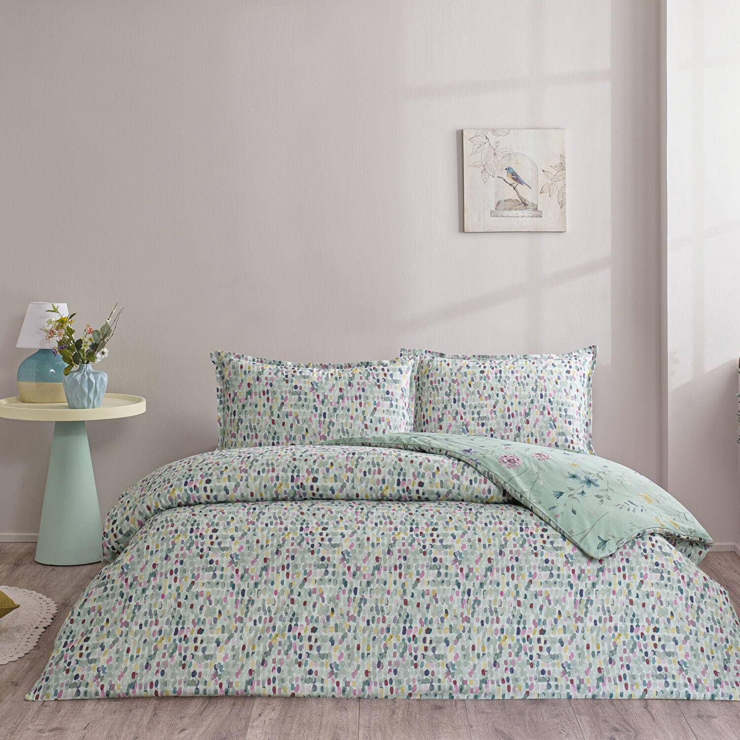 Taç Pepple Seç&Ser Çift Kişilik Nevresim Takımı Mint