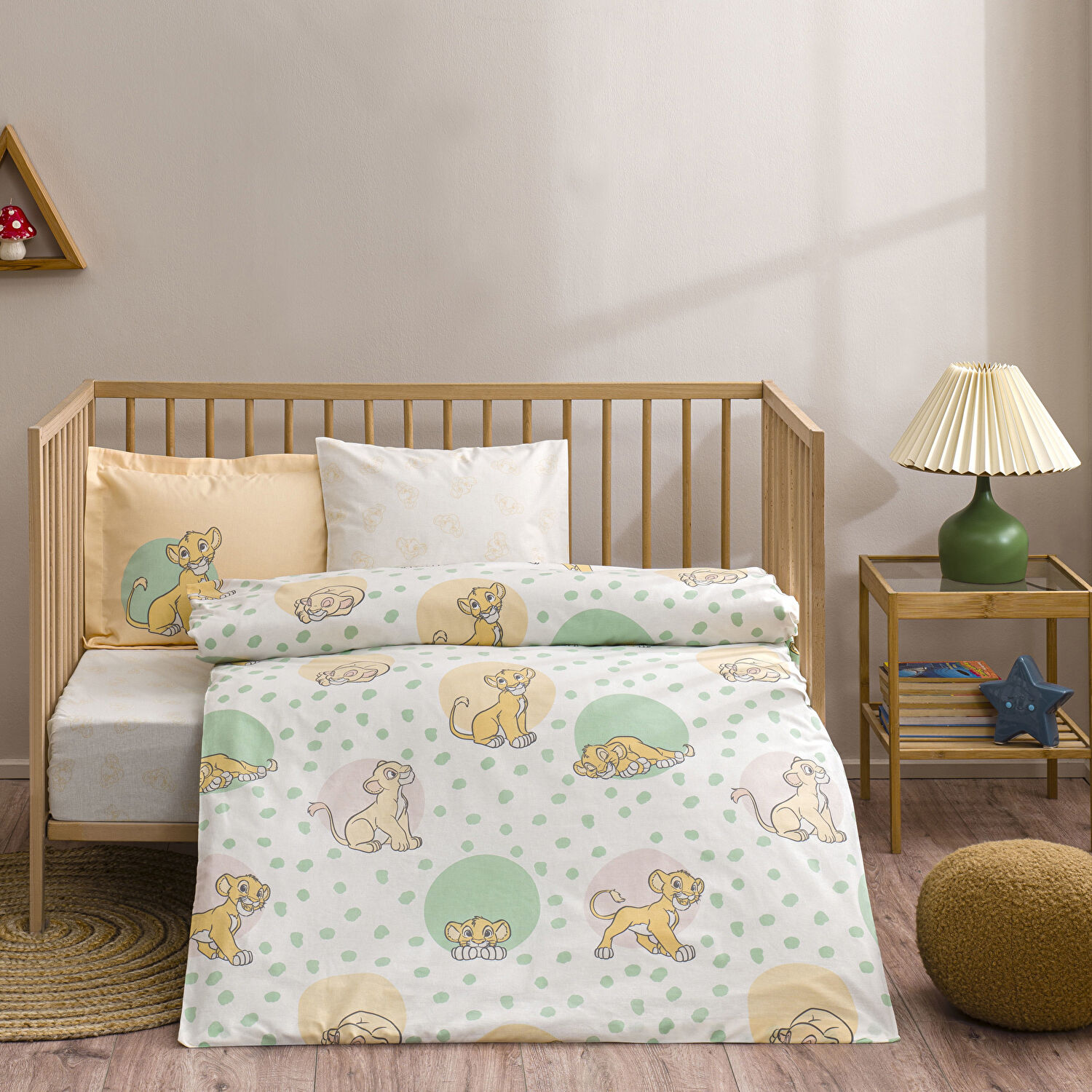 Taç Lisanslı Disney Lion King Baby Pamuk Bebek Nevresim Takımı