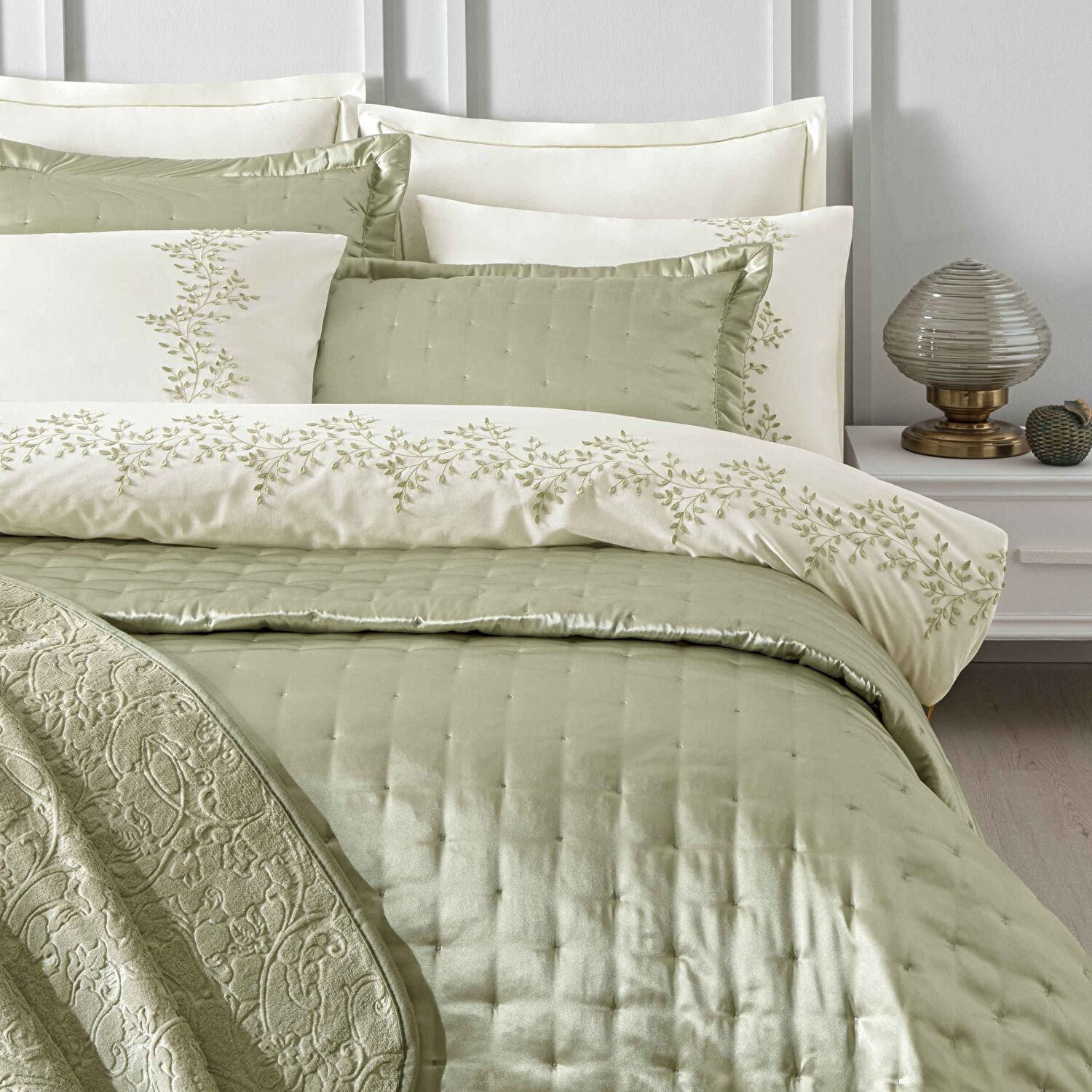 Taç Isolde 3lü Çeyiz Seti Yeşil