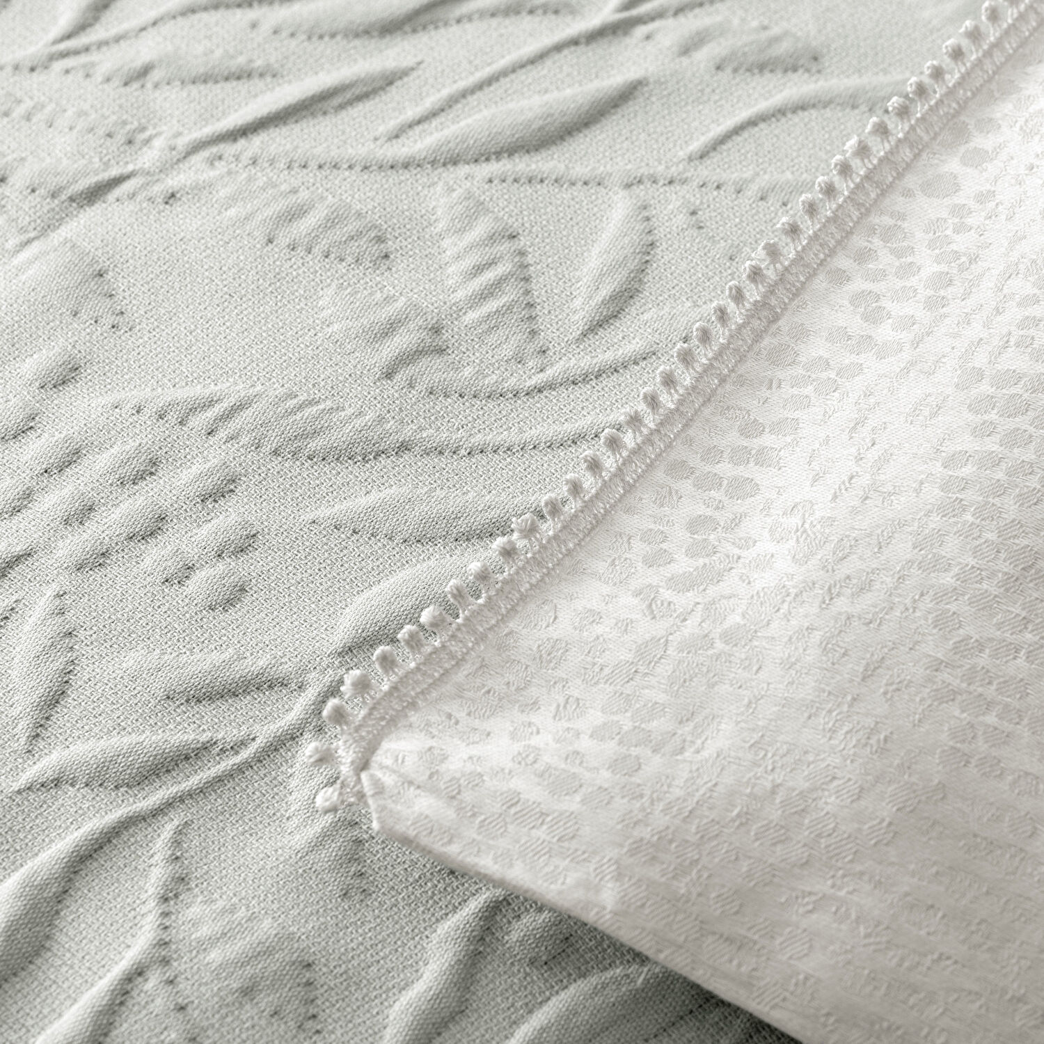 Taç Clarissa Yatak Örtülü Çift Kişilik Nevresim Seti Gri