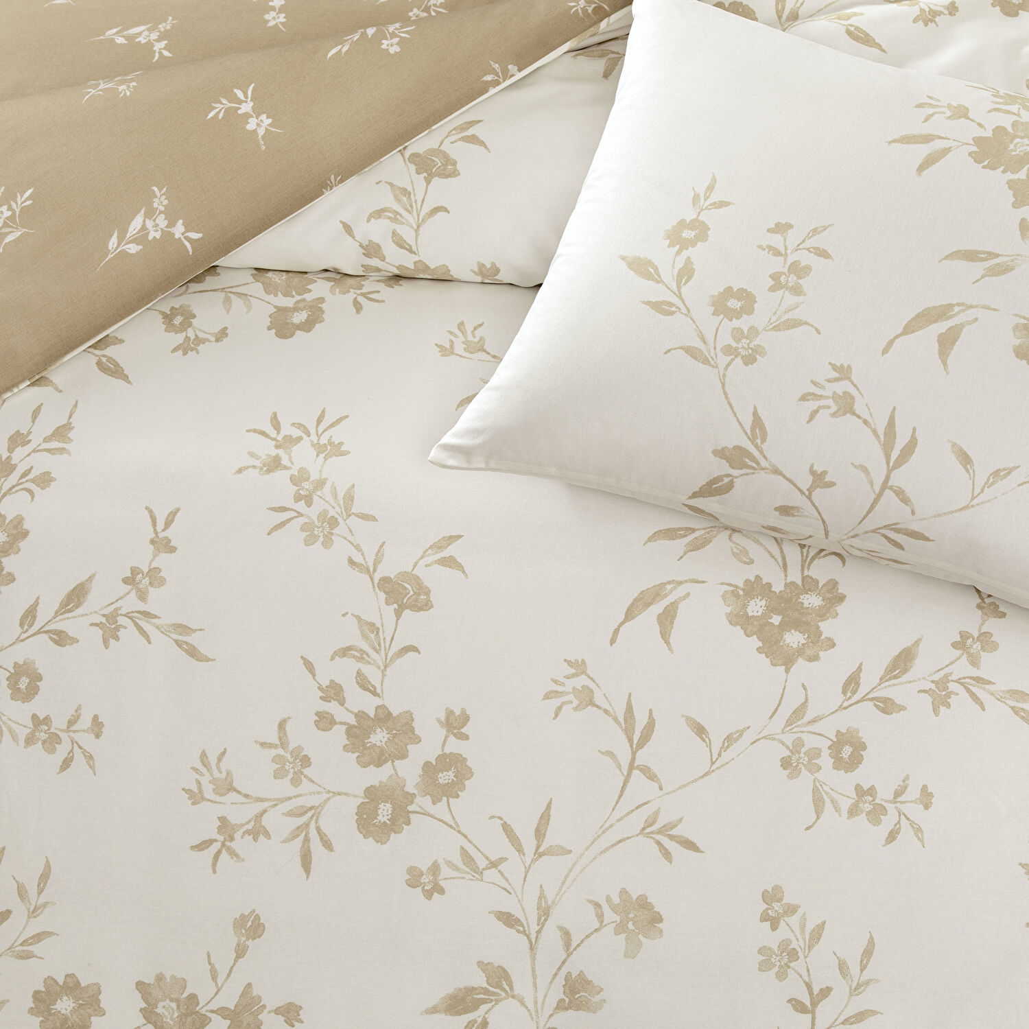 Taç Vellise Ranforce Çift Kişilik Nevresim Takımı Beyaz