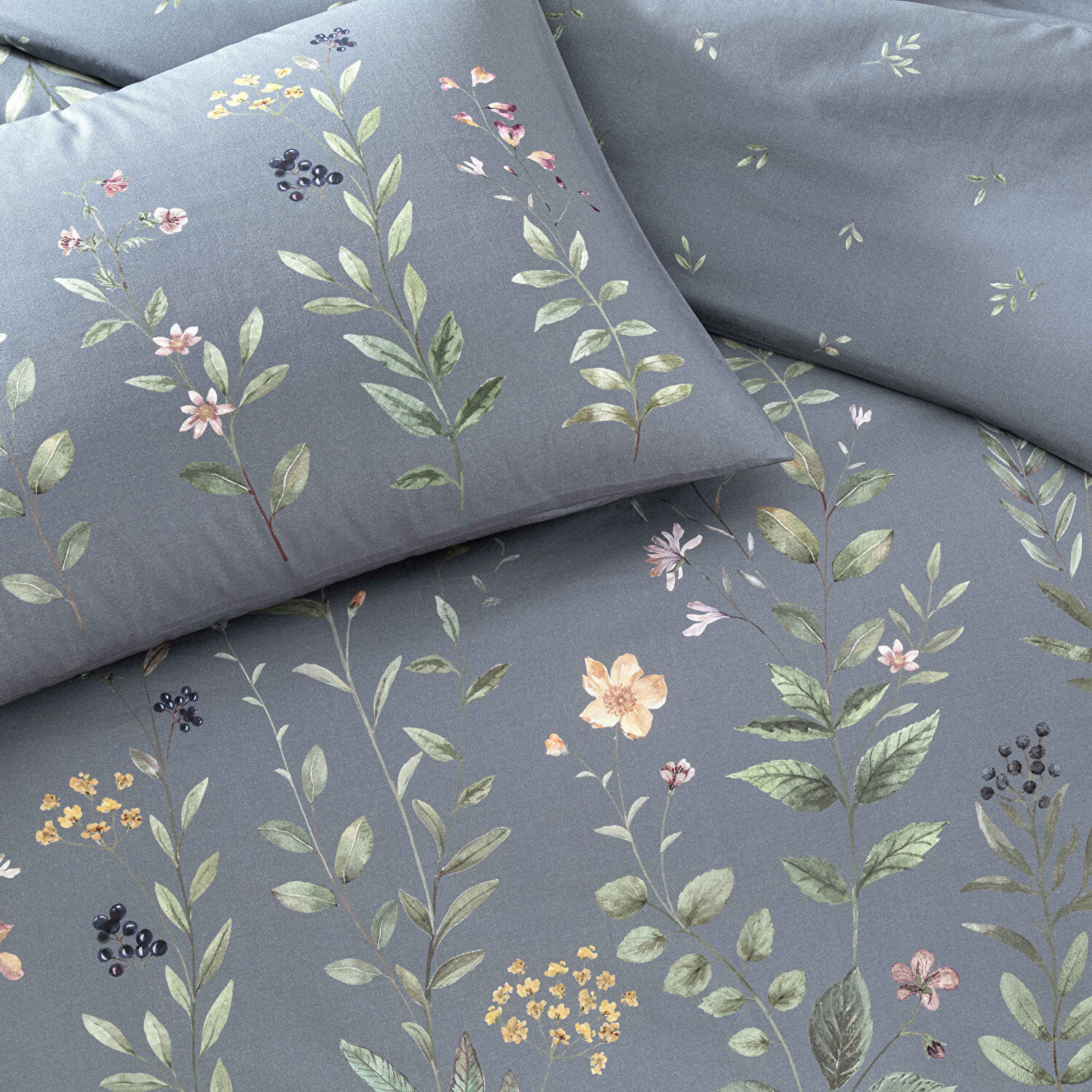 Taç Serelis Ranforce Tek Kişilik Nevresim Takımı Mavi