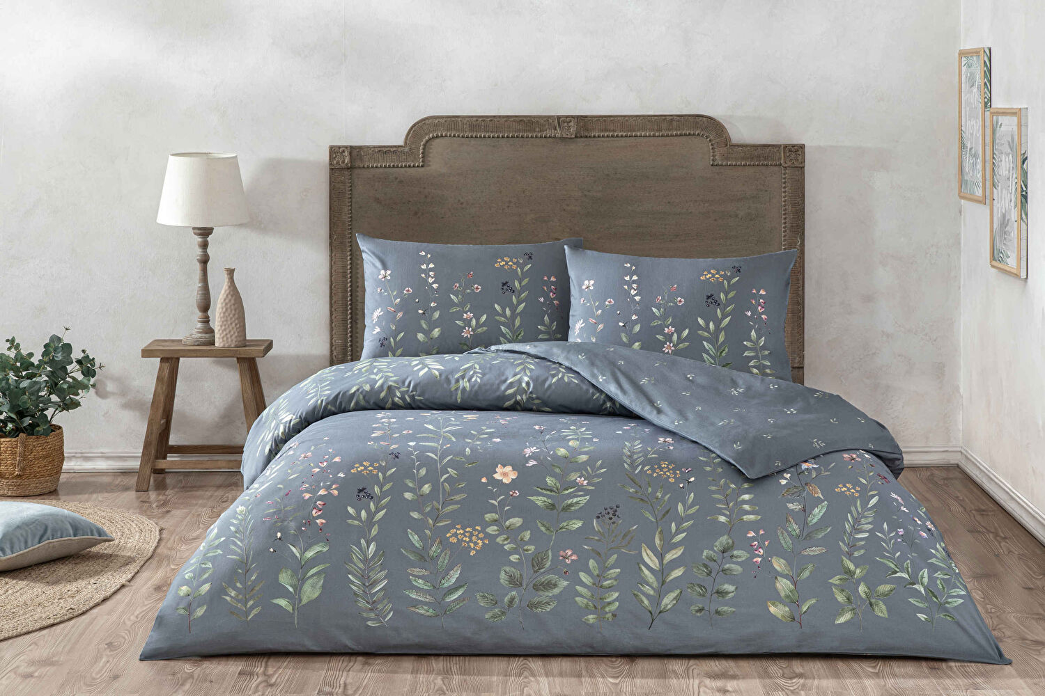 Taç Serelis Ranforce Tek Kişilik Nevresim Takımı Mavi