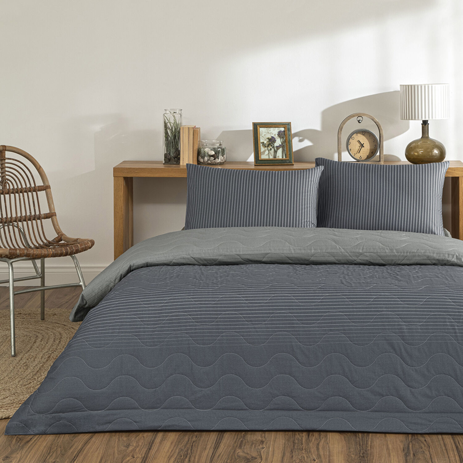 Taç Marwen Tek Kişilik Her Mevsim Complete Set Lacivert