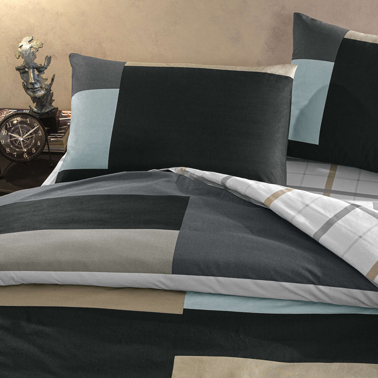 Taç Nexie Ranforce Tek Kişilik Nevresim Takımı Antrasit