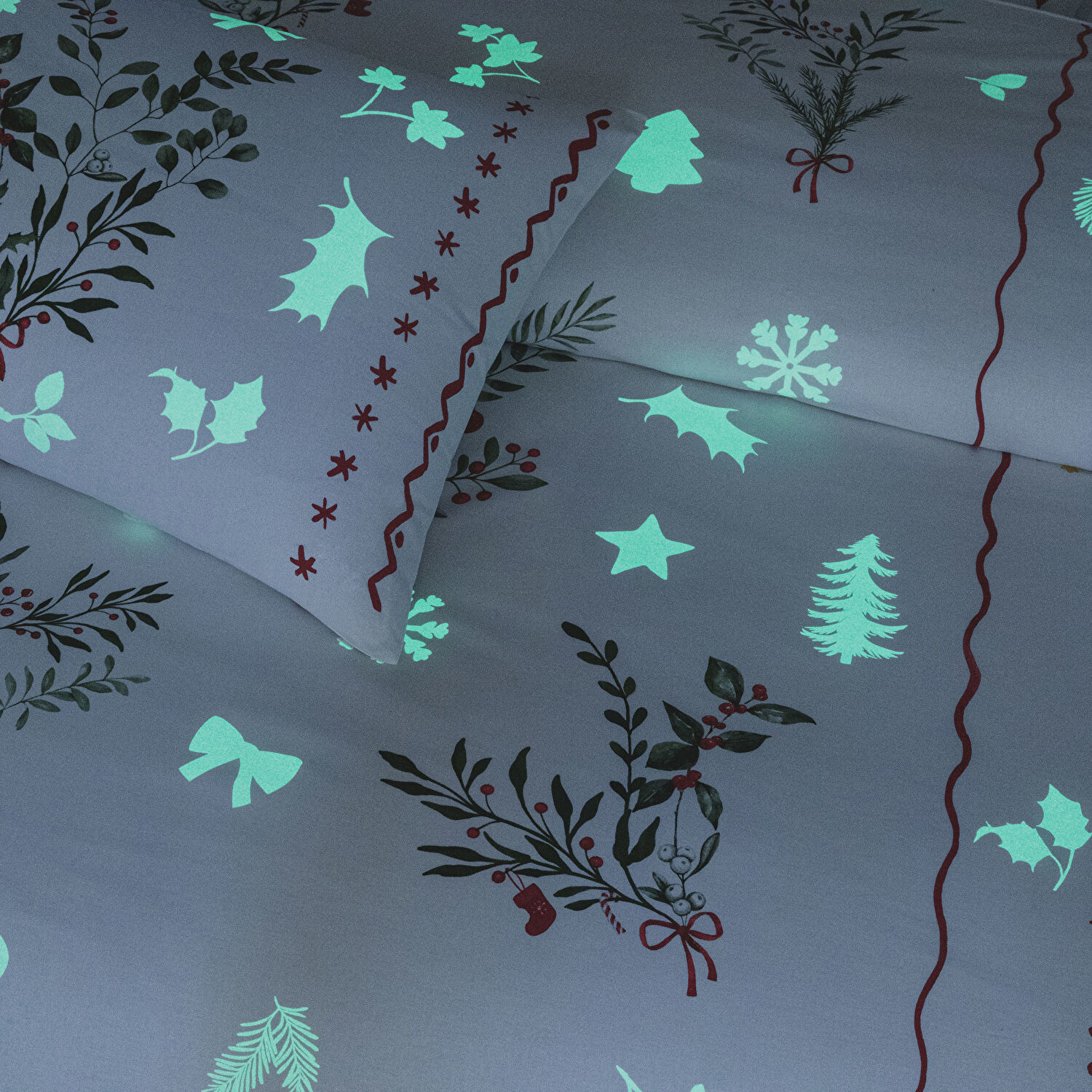 Taç Mistovia Glow Ranforce Çift Kişilik Nevresim Takımı Beyaz