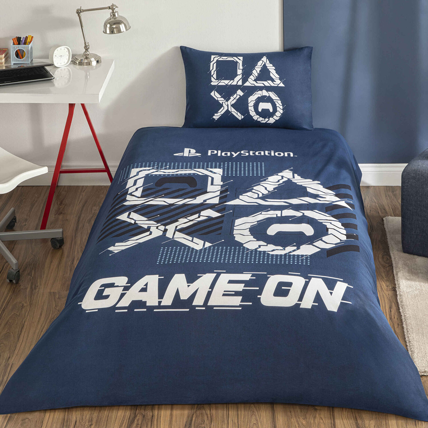 Taç Lisanslı Playstation Game On Pamuk Tek Kişilik Nevresim Takımı