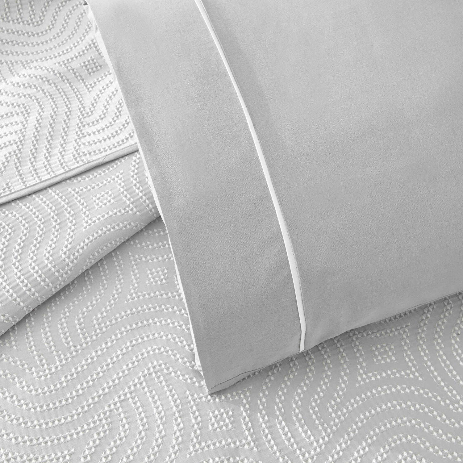 Taç Jakar Selva Queen Size Pike Takımı Gri