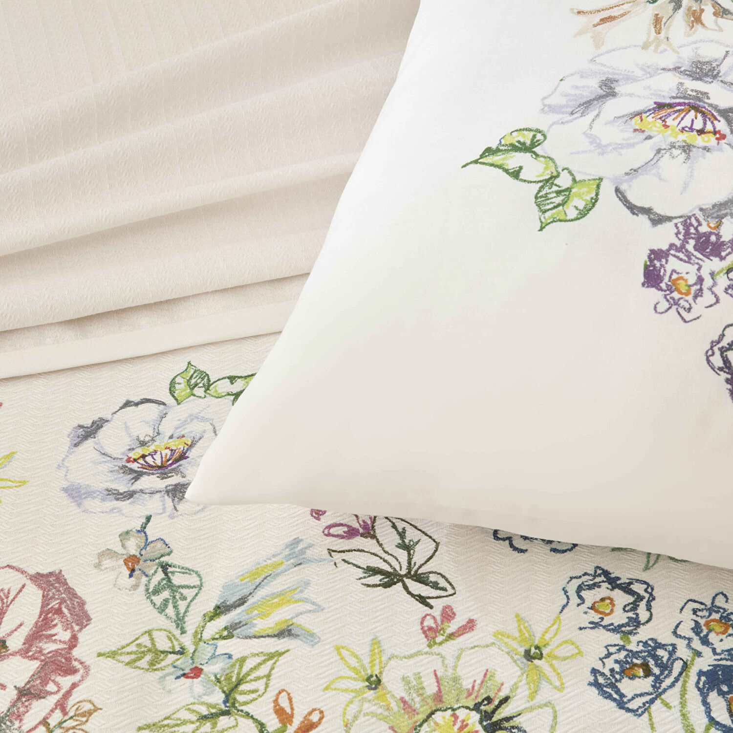 Taç Baskılı Soria Tek Kişilik Pike Takımı Lila