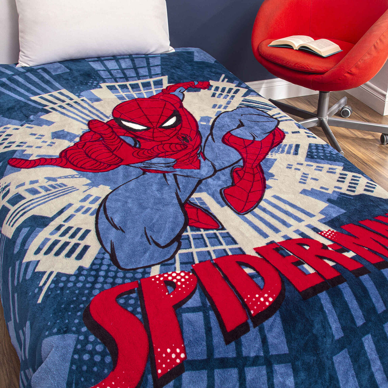 Lisanslı Spiderman Pop Tek Kişilik Battaniye