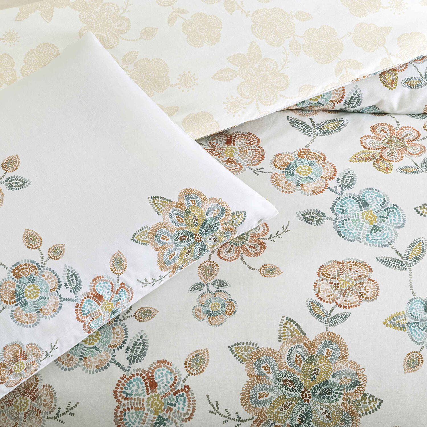 Taç Benica Ranforce Çift Kişilik Nevresim Takımı Pembe