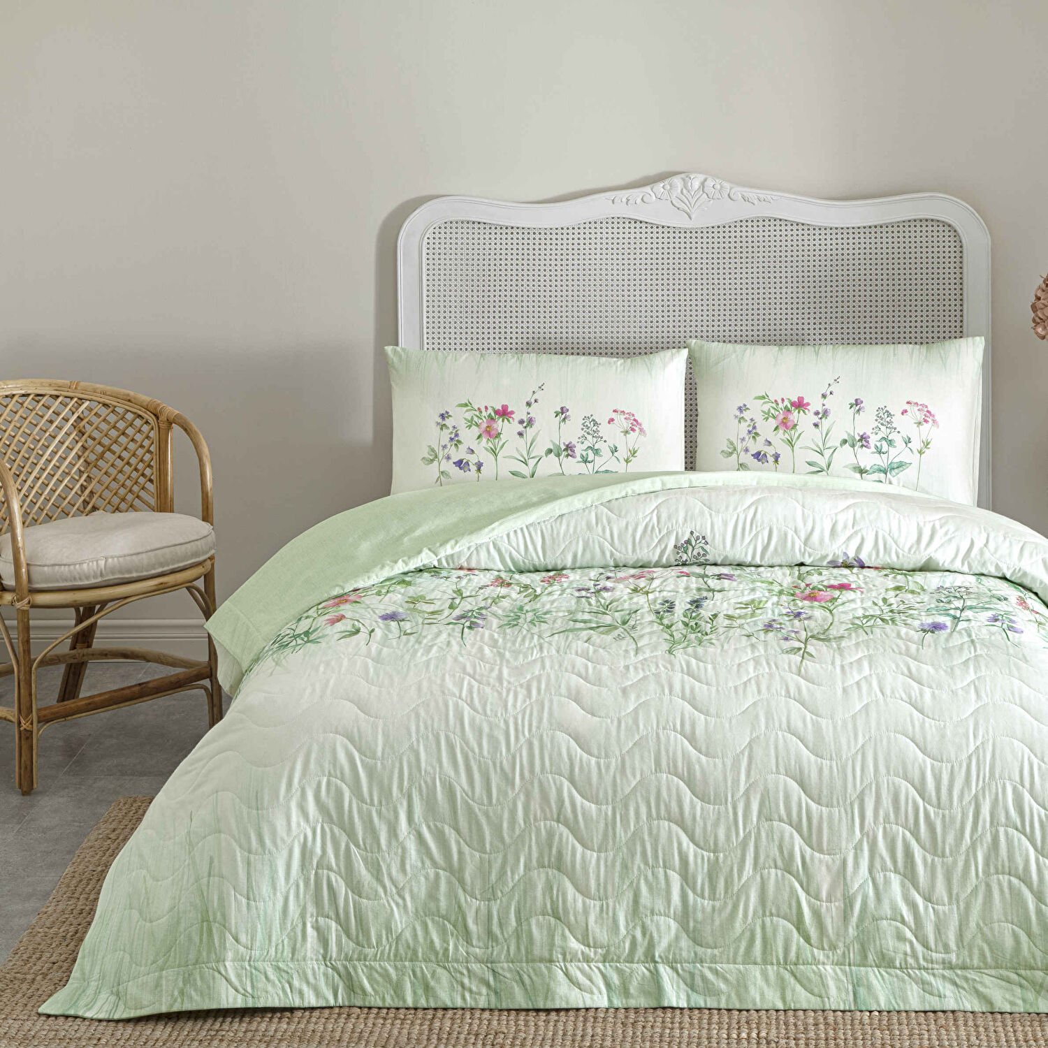 Taç Lioren Çift Kişilik Complete Set Yeşil