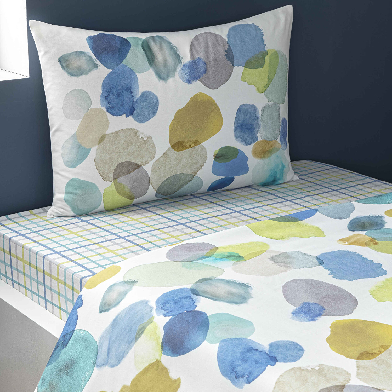 Taç Loria Ranforce Tek Kişilik Nevresim Takımı Sarı